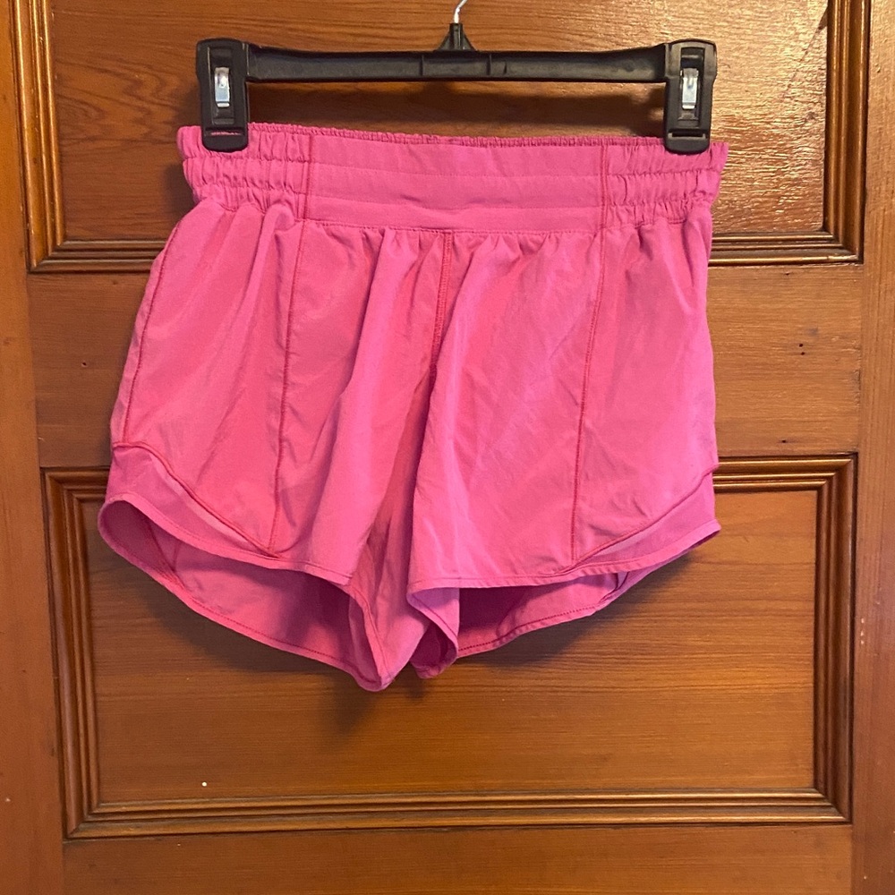 Lululemon Athletica Vibrant Pink Athletic Shorts
